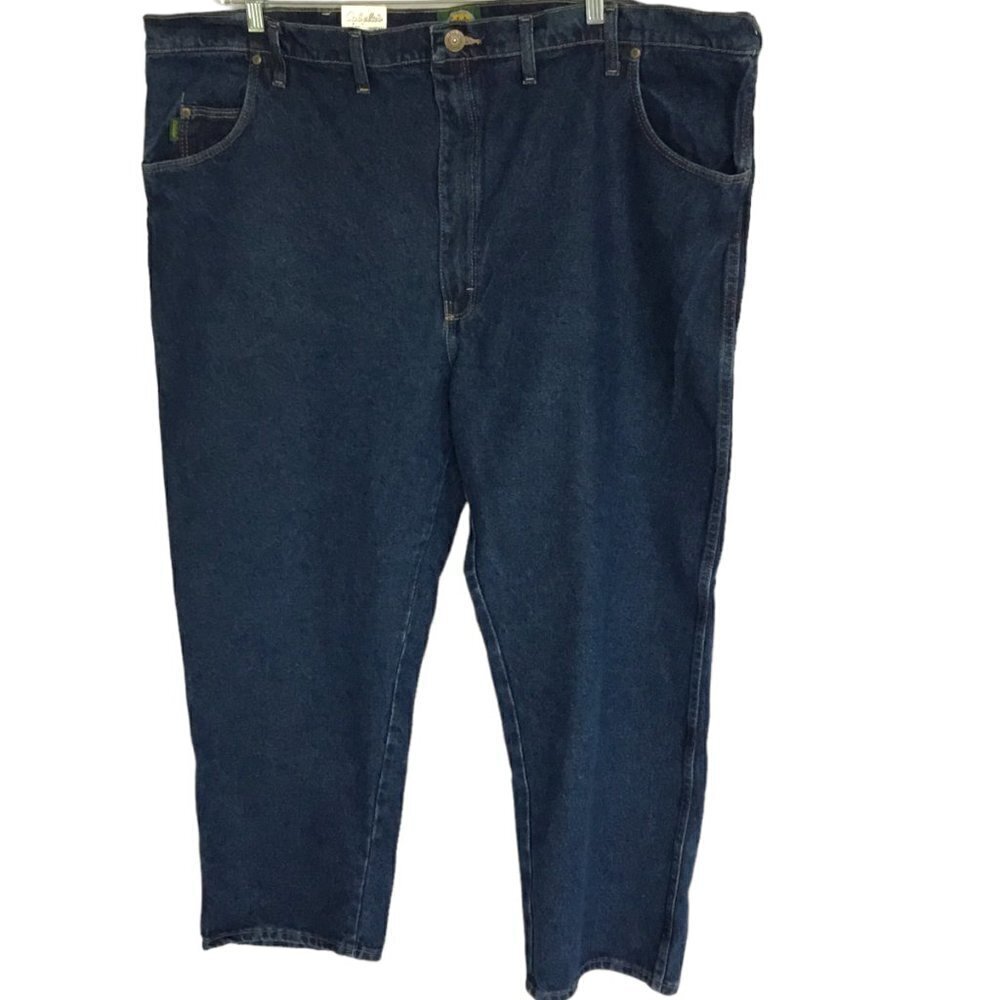 NWT Cabela's Men's Rough Neck Jeans Relaxed Fit Size 50-30 in Dark Wash Workwear